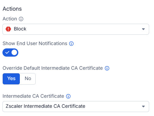 Configuring SSL/TLS Inspection Policy | Zscaler